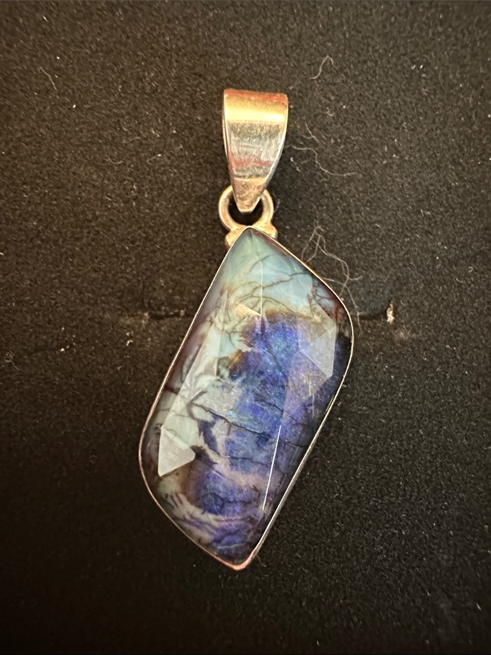 Monarch Opal Sterling Pendant